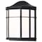 Nuvo LED Cage Lantern Fixture, Black Finish with White Linen Acrylic 62/1397 - alternate 7